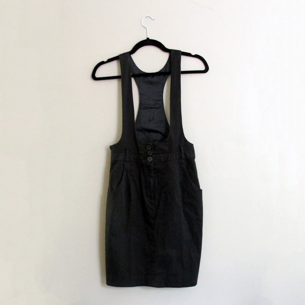 Black Denim H&M Suspender Dress